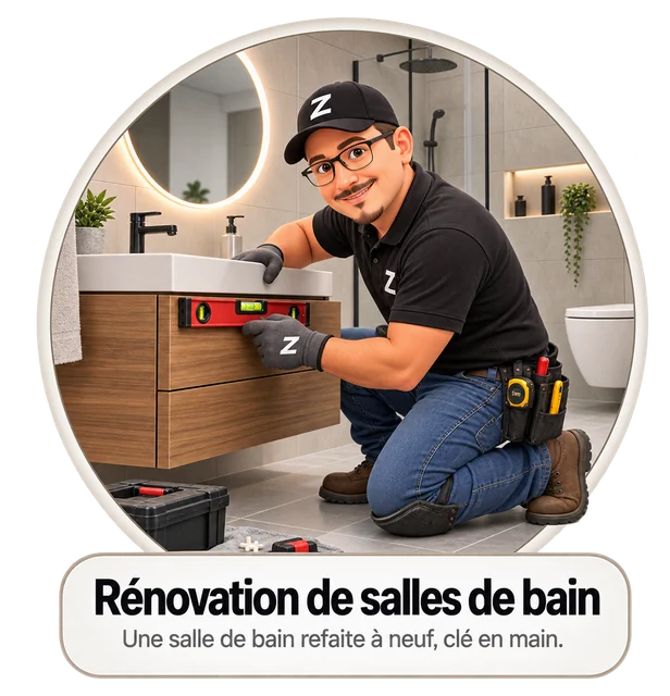 Rénovation de salles de bain – une salle de bain refaite à neuf, clé en main